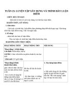 Giáo án Ngữ văn 8 bài 25: Luyện tập về xây dựng và trình bày luận điểm