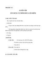 Giáo án Ngữ văn 8 bài 25: Luyện tập về xây dựng và trình bày luận điểm