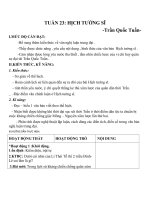 Giáo án Ngữ văn 8 bài 23: Hịch tướng sĩ