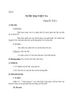 Giáo án Ngữ văn 8 bài 24: Nước Đại Việt ta (trích Bình Ngô đại cáo)
