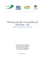 Thương mại gỗ và sản phẩm gỗ Việt Nam - EU Thực trạng và xu hướng