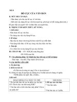 Giáo án Ngữ văn 8 bài 2: Bố cục của văn bản