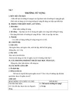 Giáo án Ngữ văn 8 bài 2: Trường từ vựng