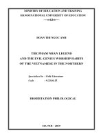 Truyền thuyết phạm nhan và tín ngưỡng thờ ác thần của người việt tiếng anh 