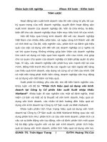 Phân tích hiệu quả sử dụng vốn kinh doanh tại công ty cổ phần sản xuất xuất nhập khẩu vietland