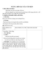 Giáo án Ngữ văn 8 bài 2: Bố cục của văn bản