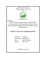 Ứng dụng công nghệ tin học và phương pháp đo RTK comnav t300 tiến hành thực hiện công tác đo vẽ bản đồ địa chính xã kiên lao   huyện lục ngạn   tỉnh bắc giang 