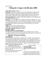 Giáo án Ngữ văn 8 bài 10: Thông tin về ngày trái đất năm 2000