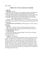 Giáo án Ngữ văn 8 bài 10: Thông tin về ngày trái đất năm 2000