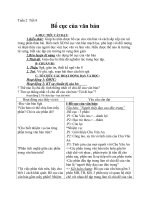 Giáo án Ngữ văn 8 bài 2: Bố cục của văn bản