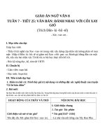 Giáo án Ngữ văn 8 bài 7: Đánh nhau với cối xay gió