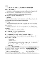 Giáo án Ngữ văn 8 bài 3: Xây dựng đoạn văn trong văn bản