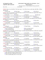 đề thi thử THPTQG năm 2019   địa lí   chuyên hà tĩnh   lần 1   có lời giải