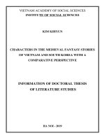 Nhân vật trong truyện kỳ ảo trung đại việt nam và hàn quốc dưới góc nhìn so sánh tt tiếng anh