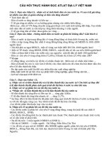 BÀI TẬP THỰC HÀNH ĐỌC ÁTLÁT ĐỊA LÍ VIỆT NAM