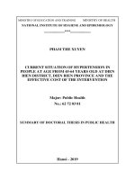 Thực trạng tăng huyết áp ở người dân từ 45 64 tuổi tại huyện điện biên, tỉnh điện biên và chi phí   hiệu quả của biện pháp can thiệp tt tiengs anh