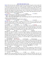 Tổng hợp một số câu hỏi bài tập vận dụng cao môn hóa học