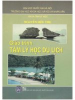 Giáo trình tâm lý học du lịch phần 1 