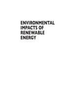 Environmental impacts of renewable energy   f  spellman (CRC, 2015) 