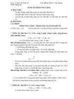 Ôn thi cấp tốc môn Hóa: Toán về phản ứng cộng