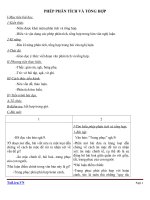 Giáo án Ngữ văn 9 bài 18: Luyện tập  Phép phân tích và tổng hợp