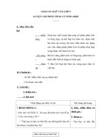 Giáo án Ngữ văn 9 bài 18: Luyện tập  Phép phân tích và tổng hợp