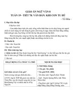 Giáo án Ngữ văn 8 bài 19: Khi con tu hú