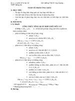 Ôn thi cấp tốc môn Hóa: Toán về phản ứng cháy