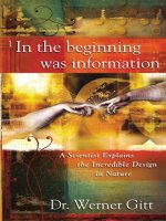 In the beginning was informatio   werner gitt 