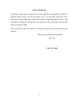 Hoàn thiện công tác quản lý các dự án cấp nước sinh hoạt nông thôn thuộc chương trình nước sạch và vệ sinh nông thôn trên địa bàn tỉnh phú thọ 