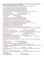 Trắc nghiệm môn sử có đáp án