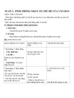 Giáo án Ngữ văn 8 bài 1: Tính thống nhất về chủ đề của văn bản