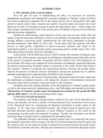 Tái cơ cấu đầu tư phát triển xuất khẩu hàng hóa của việt nam thời kỳ đến 2020, tầm nhìn đến 2030 tt tiếng anh