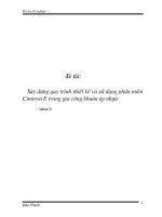 ĐỒ án ỨNG DỤNG CIMATRON TRONG THIẾT kế và GIA CÔNG KHUÔN PHẦN 2 tài LIỆU THAM KHẢO