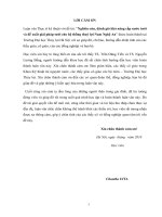 Nghiên cứu, đánh giá khả năng cấp nước tưới và đề xuất giải pháp tưới cho hệ thống thủy lợi nam nghệ an 