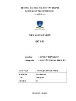 Tư duy phản biện