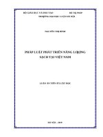 phát triển năng lượng sạch tại việt nam