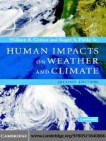 Human impacts on weather and climate 2nd ed    w  cotton, r  pielke (cambridge, 2007) 