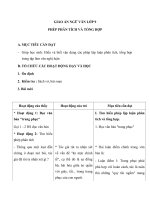 Giáo án Ngữ văn 9 bài 18: Luyện tập  Phép phân tích và tổng hợp