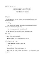 Giáo án Ngữ văn 8 bài 14: Viết bài tập làm văn số 3 Văn thuyết minh