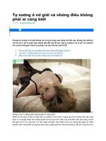Tự sướng ở nữ giới và những điều không phải ai cũng biết