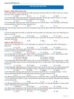 Chuyên đề Luyện thi THPTQG  Các dạng bài tập về điện phân