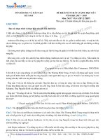 Đề văn và đáp án chi tiết sở GDĐT hà nam