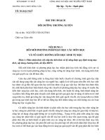 Bài thu hoạch bồi dưỡng thường xuyên GV THCS 2019:ĐỔI MỚI PHƯƠNG PHÁP DẠY HỌC CÁC MÔN HỌC VÀ TỔ CHỨC HƯỚNG DẪN HỌC SINH TỰ HỌC