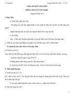 Giáo án Ngữ văn 9 bài 19: Tiếng nói của văn nghệ