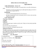 Giáo án Ngữ văn 9 bài 19: Tiếng nói của văn nghệ