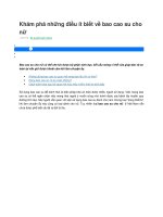 Khám phá những điều ít biết về bao cao su cho nữ