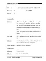 Giáo án Ngữ văn 9 bài 20: Chuẩn bị hành trang vào thế kỷ mới