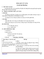 Giáo án Ngữ văn 9 bài 12: Tổng kết từ vựng (Luyện tập tổng hợp)