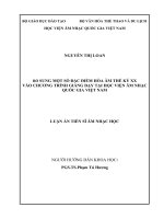 BỔ SUNG một số đặc điểm hòa âm THẾ kỷ XX vào CHƯƠNG TRÌNH GIẢNG dạy tại học VIỆN âm NHẠC QUỐC GIA VIỆT NAM tt